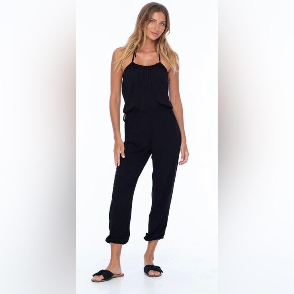 Indah NWT Jade Blouson tube top jumpsuit
